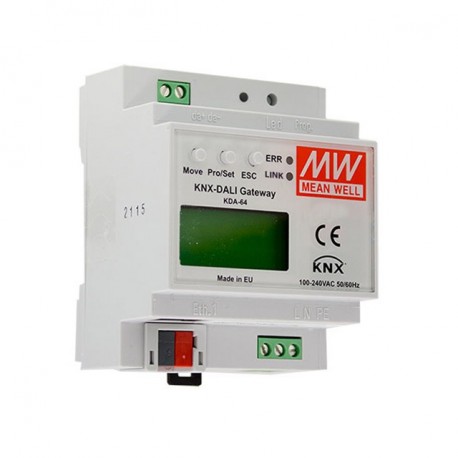 KDA-064 - KDA-064 MEANWELL KNX to DALI protocol bi-directional gateway