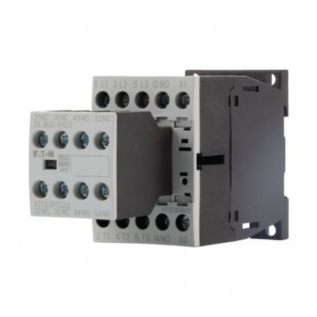 DILM9-32(230V50HZ,240V60HZ) - DILM9-32(230V50HZ,240V60HZ) 276795 Y7-276795 EATON ELECTRIC Contactor, 3p+3N/O+2N/C, 4kW/400V/AC3