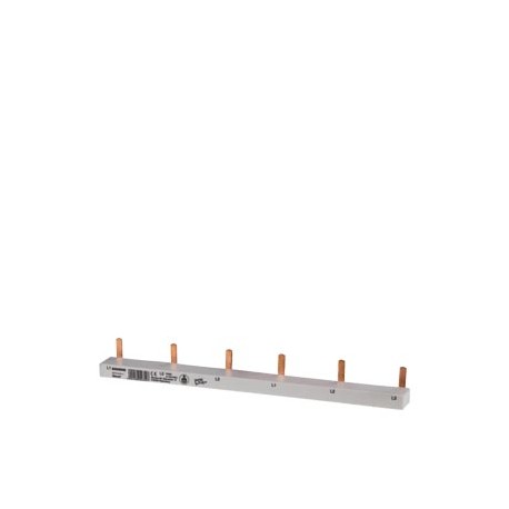 5ST3615-1 - 5ST3615-1 SIEMENS Pin busbar 3PH 10 mm2, 12 MW gray, Pin busbar, Fixed length 210 mm for AFDD 5SM601.-2, Pin..