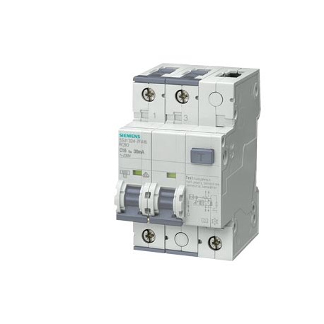 5SU1324-7KX16 - 5SU1324-7KX16 SIEMENS RCBO, Icn: 10 kA, 2P, type A, 30 mA, C-Char, In: 16 A, Un AC: 110 V