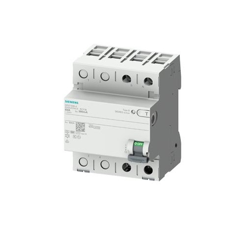5SV3626-4 - 5SV3626-4 SIEMENS Residual current operated circuit breaker, 2-pole, Type B, short-time delayed, In: 63 A, 3..