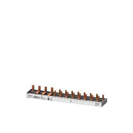 5ST3783-0KL - 5ST3783-0KL SIEMENS compact Pin Busbar, 10mm2 connection: 3p/ N (FI N-left) 1x RCCB 4-pole + 8x compact devi..