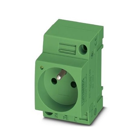 EO-E/UT/SH/LED/GN - EO-E/UT/SH/LED/GN 0804019 PHOENIX CONTACT Socket, Pin connector pattern type E, Screw connection, for France..