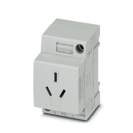 EO-I/UT - EO-I/UT 0804087 PHOENIX CONTACT Socket, Pin connector pattern type I, Screw connection, for China/Australia ..