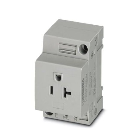EO-AB/UT/20 - EO-AB/UT/20 0804508 PHOENIX CONTACT Socket, Typ: AB 20A, gray, for mounting on a DIN rail in the service int..