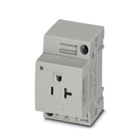 EO-AB/UT/LED/20 - EO-AB/UT/LED/20 0804509 PHOENIX CONTACT Socket, Typ: AB 20A, Light indicator, gray, for mounting on a DIN ra..
