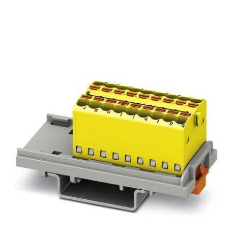 PTFIX 18X1,5-NS35 YE - PTFIX 18X1,5-NS35 YE 1046954 PHOENIX CONTACT Distribution block, bridged internally, The blocks can be bridg..