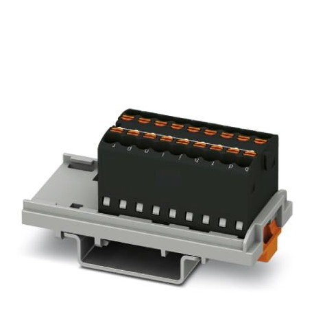 PTFIX 18X1,5-NS35 BK - PTFIX 18X1,5-NS35 BK 1046955 PHOENIX CONTACT Distribution block, bridged internally, The blocks can be bridg..