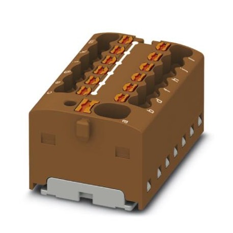 PTFIX 4/12X1,5-G BN - PTFIX 4/12X1,5-G BN 1046976 PHOENIX CONTACT Distribution block, nom. voltage: 450 V, nominal current: 17.5 A..