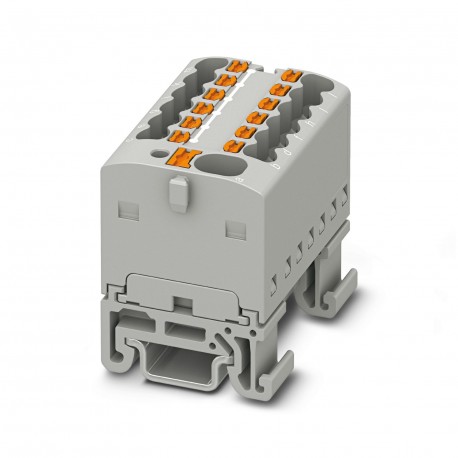 PTFIX 4/12X1,5-NS15A GY - PTFIX 4/12X1,5-NS15A GY 1046985 PHOENIX CONTACT Distribution block, nom. voltage: 500 V, nominal current: 17..