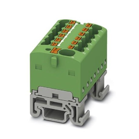 PTFIX 4/12X1,5-NS15A GN - PTFIX 4/12X1,5-NS15A GN 1046989 PHOENIX CONTACT Distribution block, nom. voltage: 500 V, nominal current: 17..
