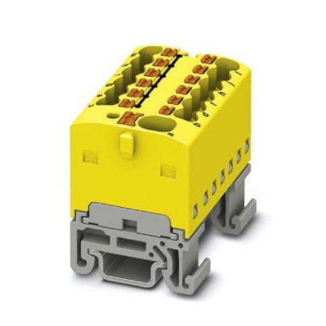 PTFIX 4/12X1,5-NS15A YE - PTFIX 4/12X1,5-NS15A YE 1046990 PHOENIX CONTACT Distribution block, nom. voltage: 500 V, nominal current: 17..