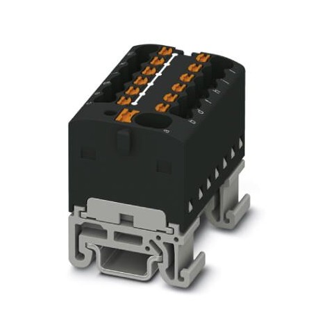 PTFIX 4/12X1,5-NS15A BK - PTFIX 4/12X1,5-NS15A BK 1046991 PHOENIX CONTACT Distribution block, nom. voltage: 500 V, nominal current: 17..