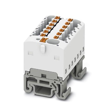 PTFIX 4/12X1,5-NS15A WH - PTFIX 4/12X1,5-NS15A WH 1046992 PHOENIX CONTACT Distribution block, nom. voltage: 500 V, nominal current: 17..