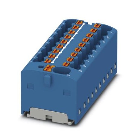 PTFIX 4/18X1,5-G BU - PTFIX 4/18X1,5-G BU 1047431 PHOENIX CONTACT Distribution block, bridged internally, nom. voltage: 450 V, nom..
