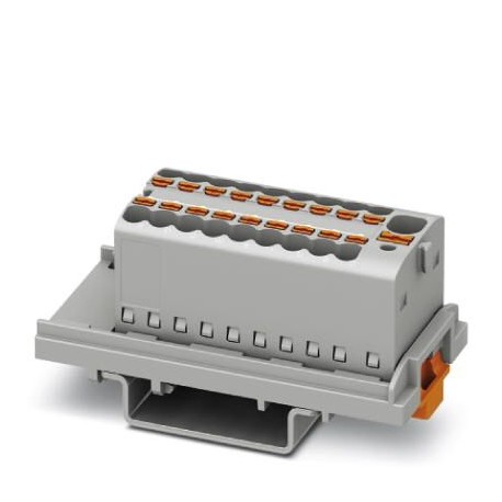 PTFIX 4/18X1,5-NS35 GY - PTFIX 4/18X1,5-NS35 GY 1047454 PHOENIX CONTACT Distribution block, nom. voltage: 500 V, nominal current: 17...