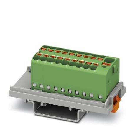 PTFIX 4/18X1,5-NS35 GN - PTFIX 4/18X1,5-NS35 GN 1047458 PHOENIX CONTACT Distribution block, nom. voltage: 500 V, nominal current: 17...