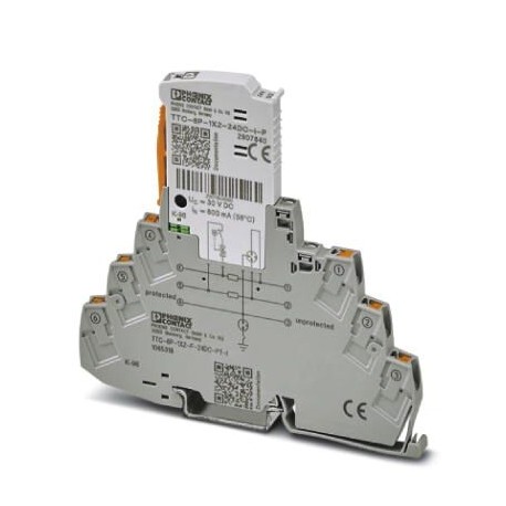 TTC-6P-1X2-F-24DC-PT-I - TTC-6P-1X2-F-24DC-PT-I 1065318 PHOENIX CONTACT Surge protection, consisting of protective plug and base elem..