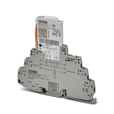 TTC-6P-2X1-F-24DC-UT-I - TTC-6P-2X1-F-24DC-UT-I 1065319 PHOENIX CONTACT Surge protection, consisting of protective plug and base elem..