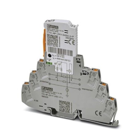 TTC-6P-2X1-F-24DC-PT-I - TTC-6P-2X1-F-24DC-PT-I 1065320 PHOENIX CONTACT Surge protection, consisting of protective plug and base elem..
