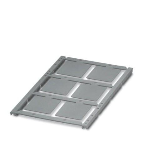 UCT4-EMP (27X27) SR - UCT4-EMP (27X27) SR 1073991 PHOENIX CONTACT Plastic label, Sheet, silver, unlabeled, can be labeled with: TO..