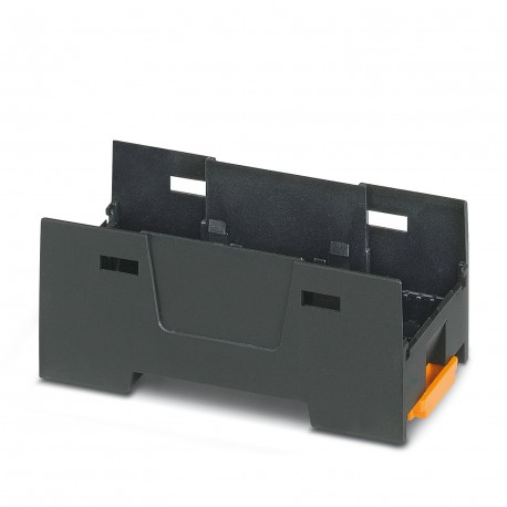 EH 35 F-B/ABS-PC BK9005 - EH 35 F-B/ABS-PC BK9005 1074875 PHOENIX CONTACT DIN rail housing, Lower housing part with base latch, flat d..