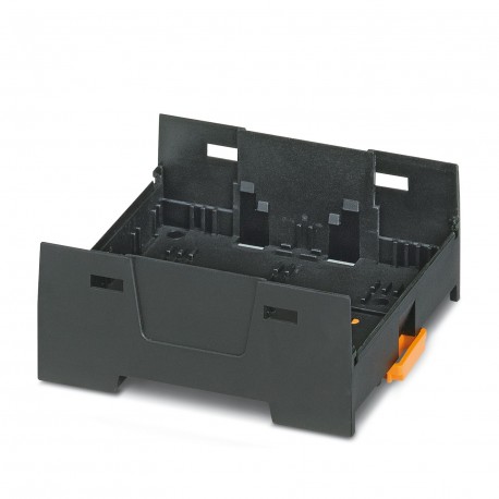 EH 67,5 F-B/ABS-PC BK9005 - EH 67,5 F-B/ABS-PC BK9005 1074951 PHOENIX CONTACT DIN rail housing, Lower housing part with base latch, flat..