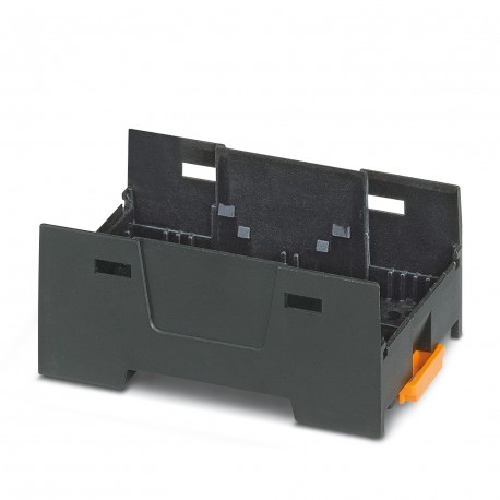 EH 45 F-B/ABS-PC BK9005 - EH 45 F-B/ABS-PC BK9005 1074968 PHOENIX CONTACT DIN rail housing, Lower housing part with base latch, flat d..