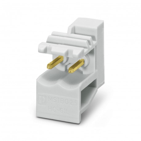 MSTBO 2,5/ 2-G1L KMGY AU - MSTBO 2,5/ 2-G1L KMGY AU 1077603 PHOENIX CONTACT PCB headers, number of positions: 2, pitch: 5 mm, color: li..