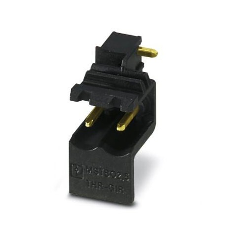 MSTBO 2,5/ 2-G1R THRR32 BK AU - MSTBO 2,5/ 2-G1R THRR32 BK AU 1077610 PHOENIX CONTACT PCB headers, number of positions: 2, pitch: 5 mm, colo..