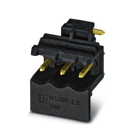 MSTBO 2,5/ 3 G1R THRR44 BK AU - MSTBO 2,5/ 3 G1R THRR44 BK AU 1077612 PHOENIX CONTACT PCB headers, number of positions: 3, pitch: 5 mm, colo..