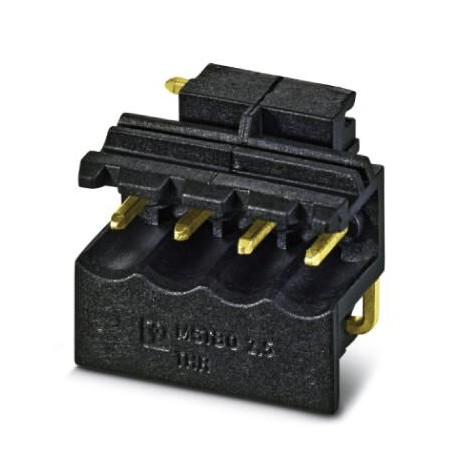 MSTBO 2,5/ 4-G1L THRR44 BK AU - MSTBO 2,5/ 4-G1L THRR44 BK AU 1077613 PHOENIX CONTACT PCB headers, number of positions: 4, pitch: 5 mm, colo..