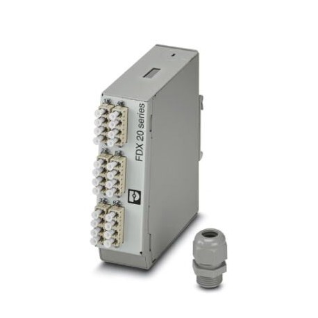 FOC-FDX20-PP-LCQ6-OM4-PT9 A05 - FOC-FDX20-PP-LCQ6-OM4-PT9 A05 1083300 PHOENIX CONTACT DIN rail splice box, fully mounted ready to splice, fo..