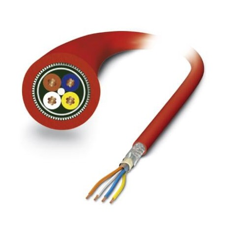 NBC-100,0-93K - NBC-100,0-93K 1093423 PHOENIX CONTACT Network cable, Sercos CAT5 (100 Mbps), 4-position, PVC/PVC, Red RAL 30..
