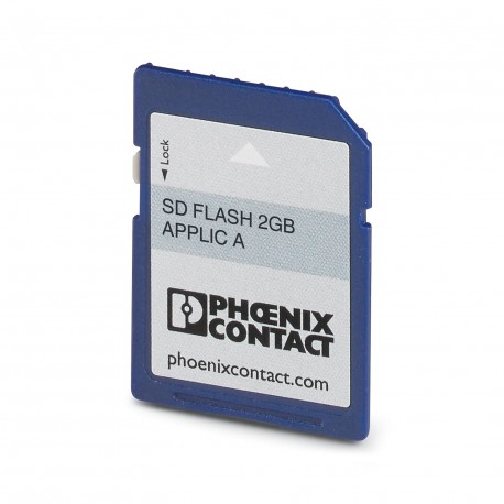 SD FLASH 2GB SOL IPM STD - SD FLASH 2GB SOL IPM STD 1105388 PHOENIX CONTACT Program and configuration memory for extending the internal..