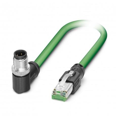 NBC-M12MRD/30,0-93C/R4AC - NBC-M12MRD/30,0-93C/R4AC 1105804 PHOENIX CONTACT Network cable, PUR/FRNC halogen-free, green RAL 6018, shiel..
