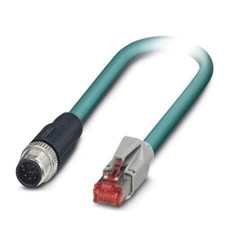 VS-M12MS-IP20-94B-LI/15,0 - VS-M12MS-IP20-94B-LI/15,0 1403376 PHOENIX CONTACT Assembled Ethernet cable, shielded, 4-pair, AWG 26, strand..