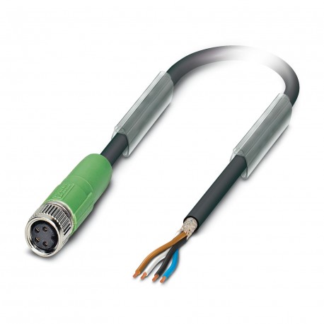 SAC-4P-10,0-PVC/M8FS SH VA - SAC-4P-10,0-PVC/M8FS SH VA 1404853 PHOENIX CONTACT Sensor/actuator cable, 4-pos., PVC, black RAL 9005, shiel..
