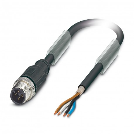 SAC-4P-M12MS/1,0-PUR SH BK - SAC-4P-M12MS/1,0-PUR SH BK 1404484 PHOENIX CONTACT Cable for sensors/actuators SAC-4P-M12MS/1,0-PUR SH BK 14..