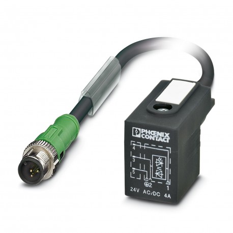 SAC-MS/0,5-PVC/BI-1L BK SCO180 - SAC-MS/0,5-PVC/BI-1L BK SCO180 1423338 PHOENIX CONTACT Cable for sensors/actuators SAC-MS/0,5-PVC/BI-1L-BK-S..