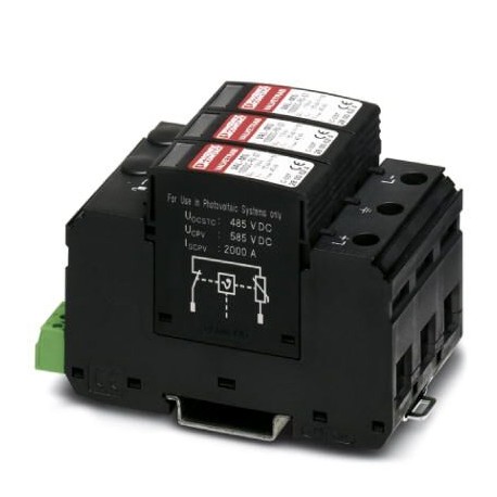 VAL-MS 1000DC-PV/2+V-FM/40 - VAL-MS 1000DC-PV/2+V-FM/40 1099550 PHOENIX CONTACT Surge protection