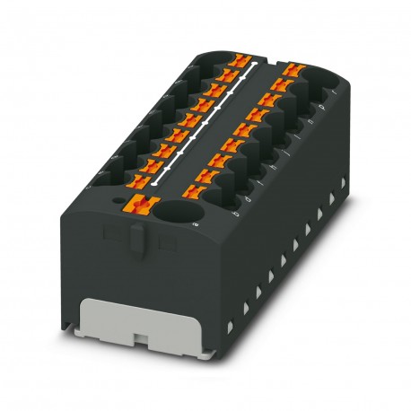 PTFIX 10/18X4-G BK - PTFIX 10/18X4-G BK 3274046 PHOENIX CONTACT Block for distribution, bridged internally, rated voltage: 450 V,..