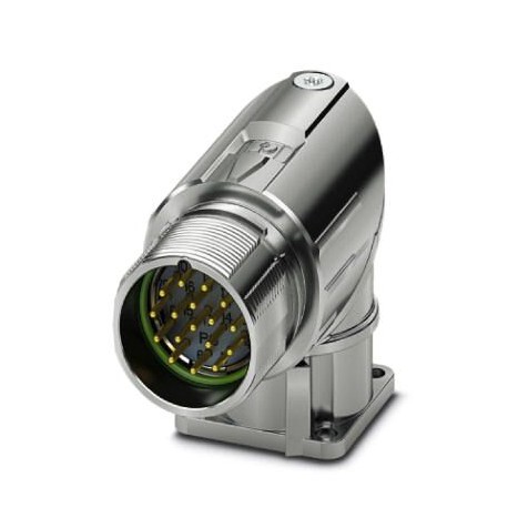 M23-17P1N8AA500S - M23-17P1N8AA500S 1628496 PHOENIX CONTACT Device connector for front wall, M23 PRO, angled rotatable, for sta..