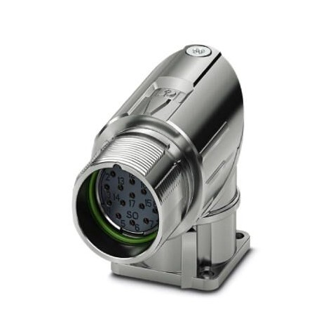 M23-17S1N8AA500S - M23-17S1N8AA500S 1628497 PHOENIX CONTACT Device connector for front wall, M23 PRO, angled rotatable, for sta..