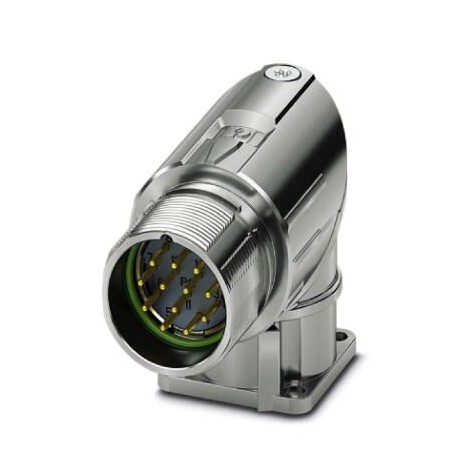 M23-12P1N8AA500S - M23-12P1N8AA500S 1628498 PHOENIX CONTACT Device connector for front wall, M23 PRO, angled rotatable, for sta..