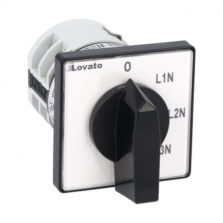 7GN1268U - 7GN1268U GN1268U LOVATO ROTARY CAM SWITCHE, GN SERIES, U VERSION, FRONT MOUNT. VOLTMETER SWITCH, PHASE-NEUTR..