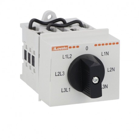 GX1666O48 - GX1666O48 LOVATO ROTARY CAM SWITCHE, GX SERIES, O48 VERSION MODULAR SERVICE COVER 35MM DIN RAIL MOUNT. VOLTM..