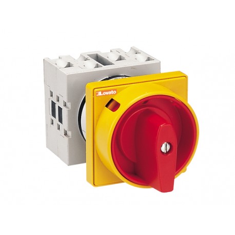 GX3292U25 - GX3292U25 LOVATO ROTARY CAM SWITCHE, GX SERIES, U25-U65 VERSIONS FRONT MOUNT WITH RED/YELLOW PADLOCK SYSTEM...