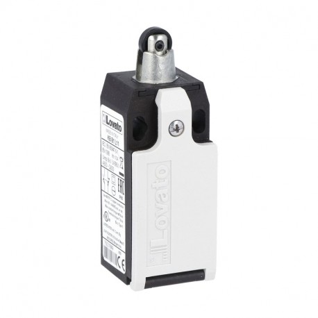 KBB1L21 - KBB1L21 LOVATO LIMIT SWITCH, K SERIES, TOP ROLLER PUSH PLUNGER, 1 BOTTOM CABLE ENTRY. DIMENSIONS TO EN 50047..