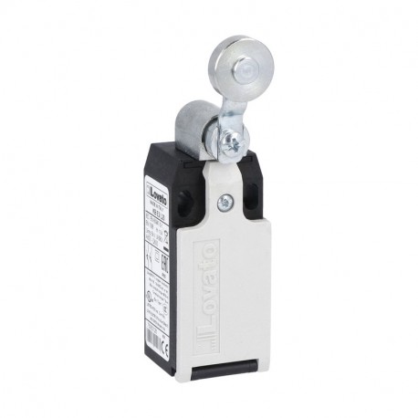KBE2L12 - KBE2L12 LOVATO LIMIT SWITCH, K SERIES, ROLLER LEVER PLUNGER, 1 BOTTOM CABLE ENTRY. DIMENSIONS TO EN 50047, P..